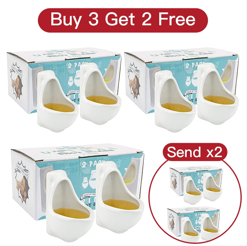 🔥Christmas Hot Sale🔥Novelties Party Ceramic Wine Glasses (Set Of 2)