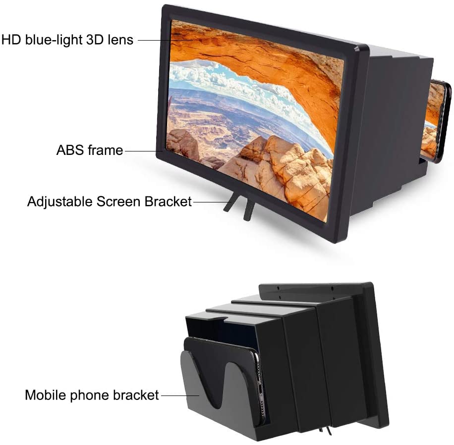 12'' 3D Smartphone Screen Magnifier
