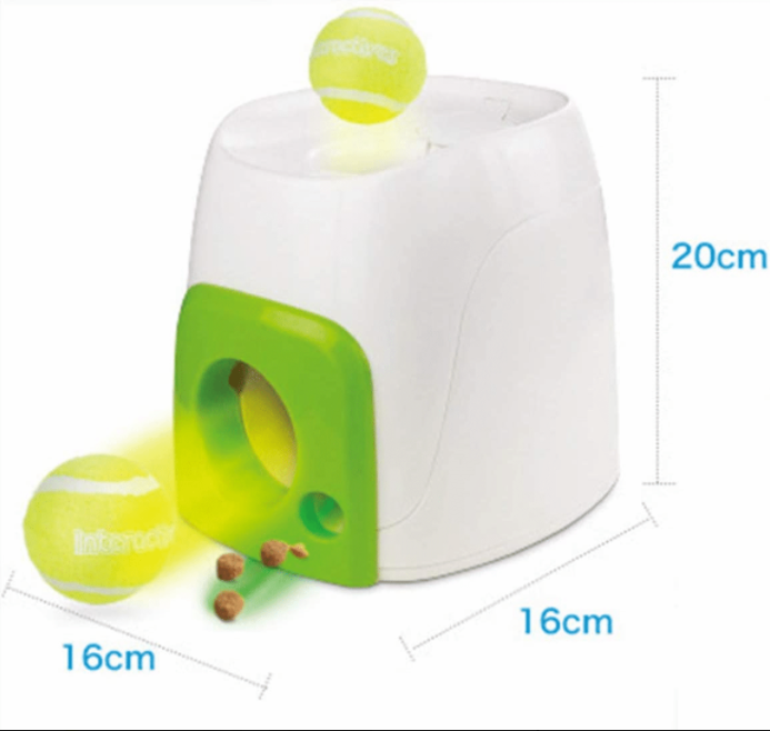 AUTOMATIC INTERACTIVE DOG TENNIS BALL LAUNCHER