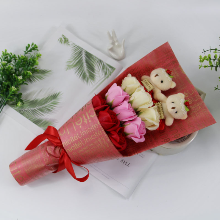 💝Valentine's Days HOT SALE💝Plush Bear Bouquet(Free Shipping)