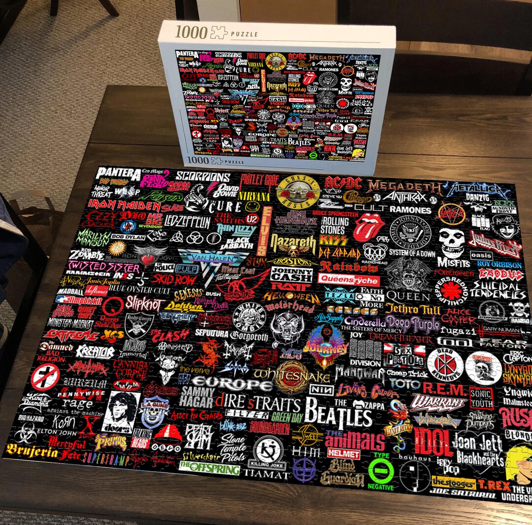 Greatest Rock Albums of All Time 1000 Piece Jigsaw Puzzle(ANY 2 FREE SHIPPING)
