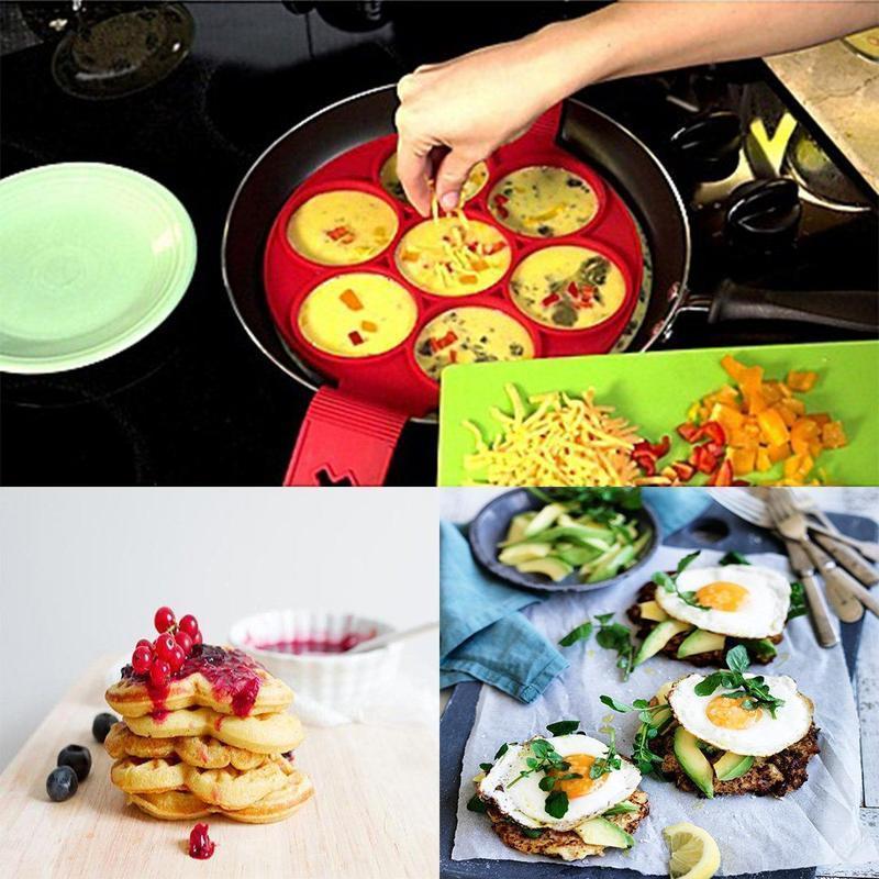 🔥Christmas Hot Sale🔥Non-stick Silicone Pancake Mold Ring