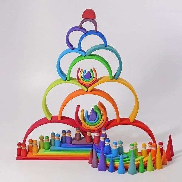 (50% Off NOW!! )Stacking Wooden Rainbow（Buy 2, Get Free Shipping）
