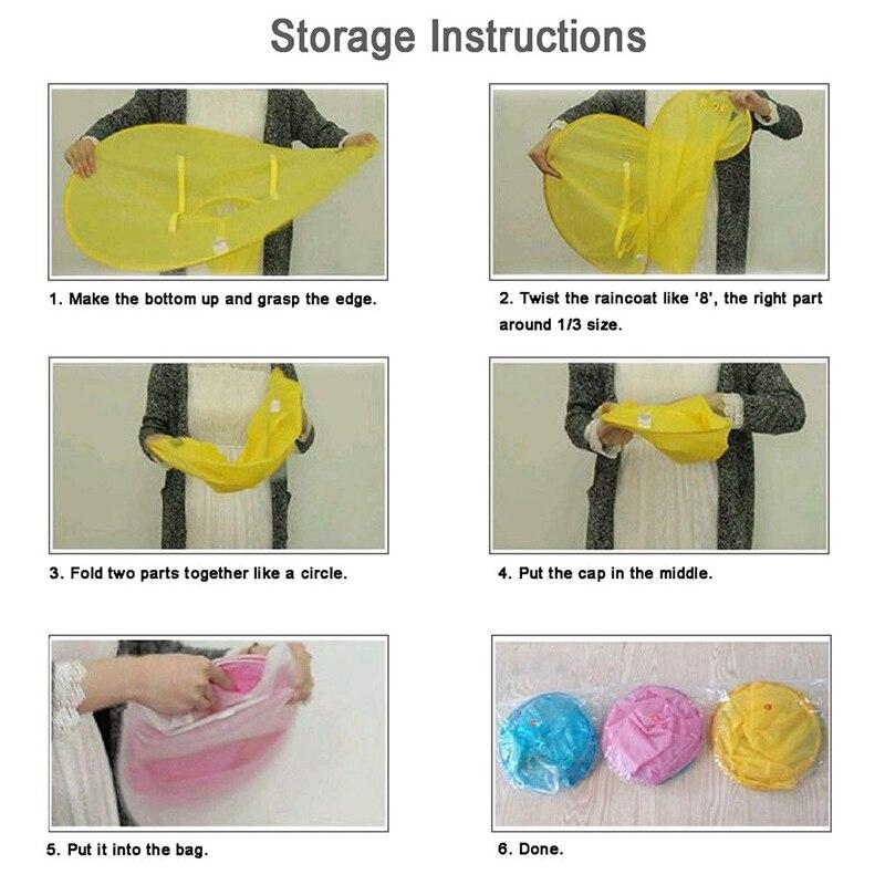 Kids Reusable Portable Raincoat