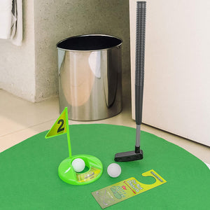 Bath golf game practice with the putter
