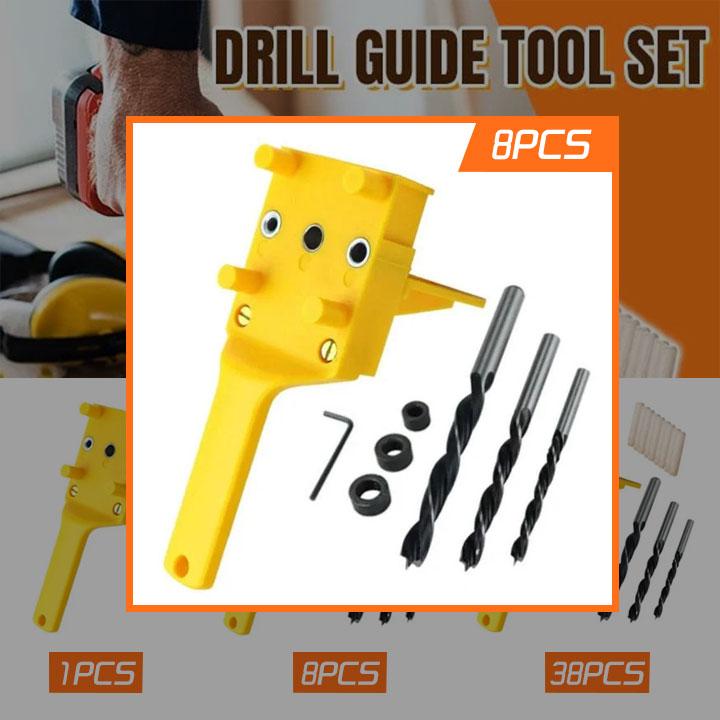 CARPENTRY POCKET HOLE DRILL GUIDE TOOL SET