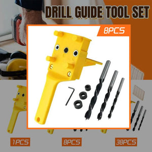 CARPENTRY POCKET HOLE DRILL GUIDE TOOL SET