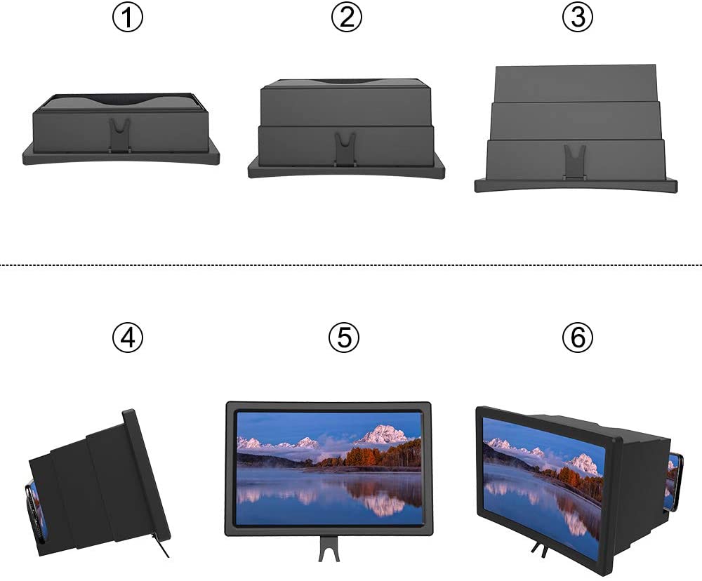 12'' 3D Smartphone Screen Magnifier