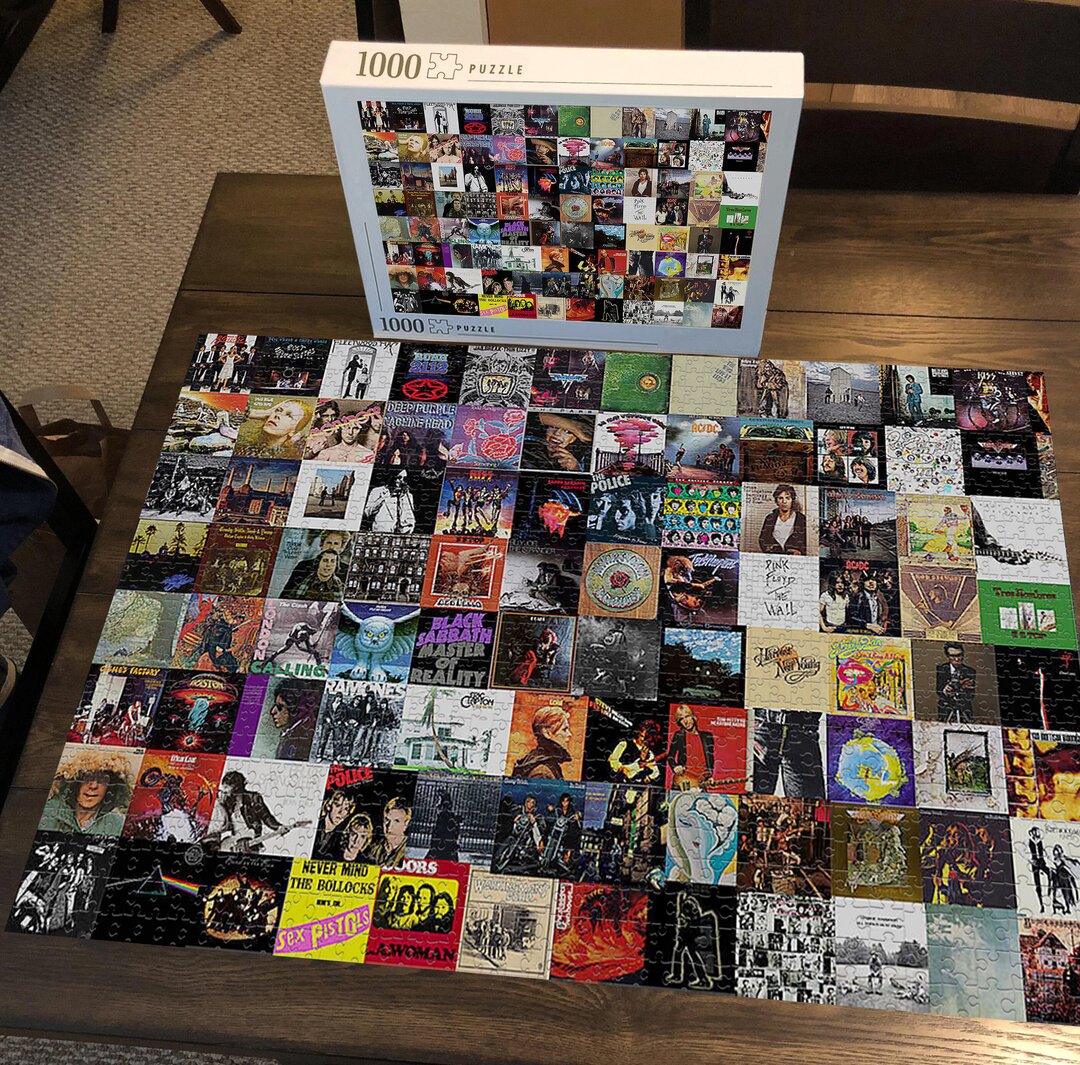 Greatest Rock Albums of All Time 1000 Piece Jigsaw Puzzle(ANY 2 FREE SHIPPING)