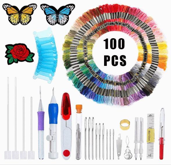 DIY Pattern Artistic Embroidery Pen Kit(100 PCS)