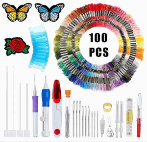 DIY Pattern Artistic Embroidery Pen Kit(100 PCS)