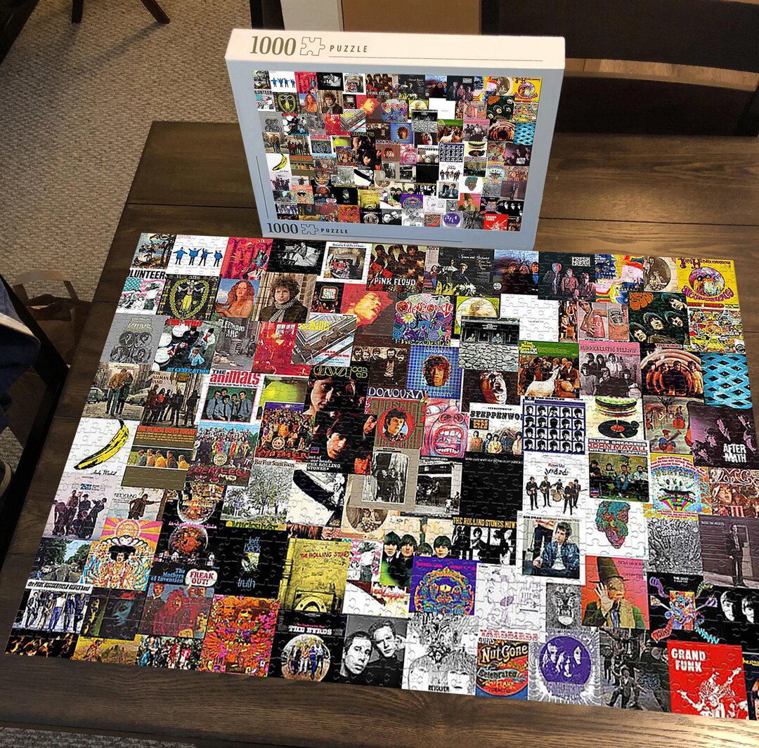 Greatest Rock Albums of All Time 1000 Piece Jigsaw Puzzle(ANY 2 FREE SHIPPING)