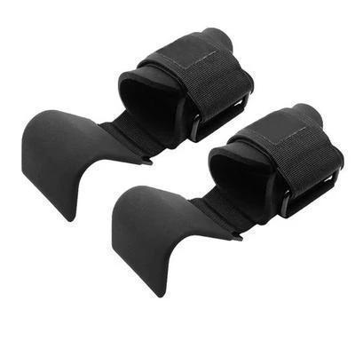 EASYLIFT™ WEIGHT LIFTING HOOKS GRIPS WITH WRIST WRAPS & STRAPS (PAIR)