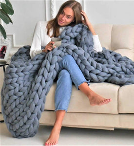 🔥Christmas Sale🔥Chunky Knit Blanket