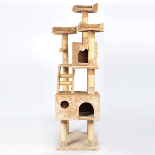 Condo Climbing Luxurious Designer Modern Cat Tree Bed