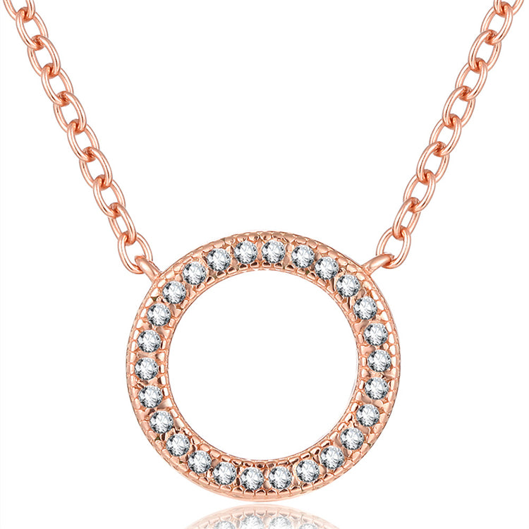 925 Sterling Silver Rose Gold Plated Necklace