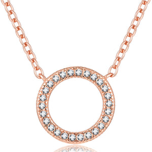 925 Sterling Silver Rose Gold Plated Necklace