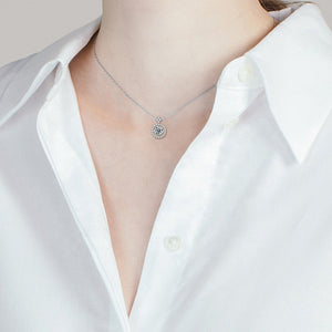 925 Sold Sterling Silver Necklace Moissanite Diamond Necklace
