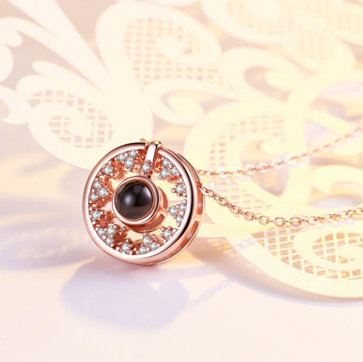S925 Fashion Pendant Sterling Silver Necklaces Collarbone Chain Round Necklaces