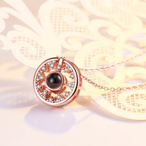 S925 Fashion Pendant Sterling Silver Necklaces Collarbone Chain Round Necklaces