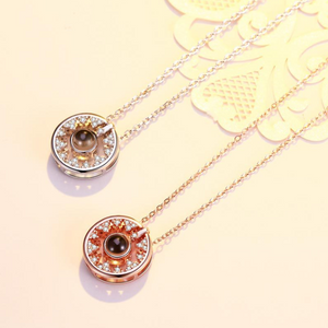 S925 Fashion Pendant Sterling Silver Necklaces Collarbone Chain Round Necklaces