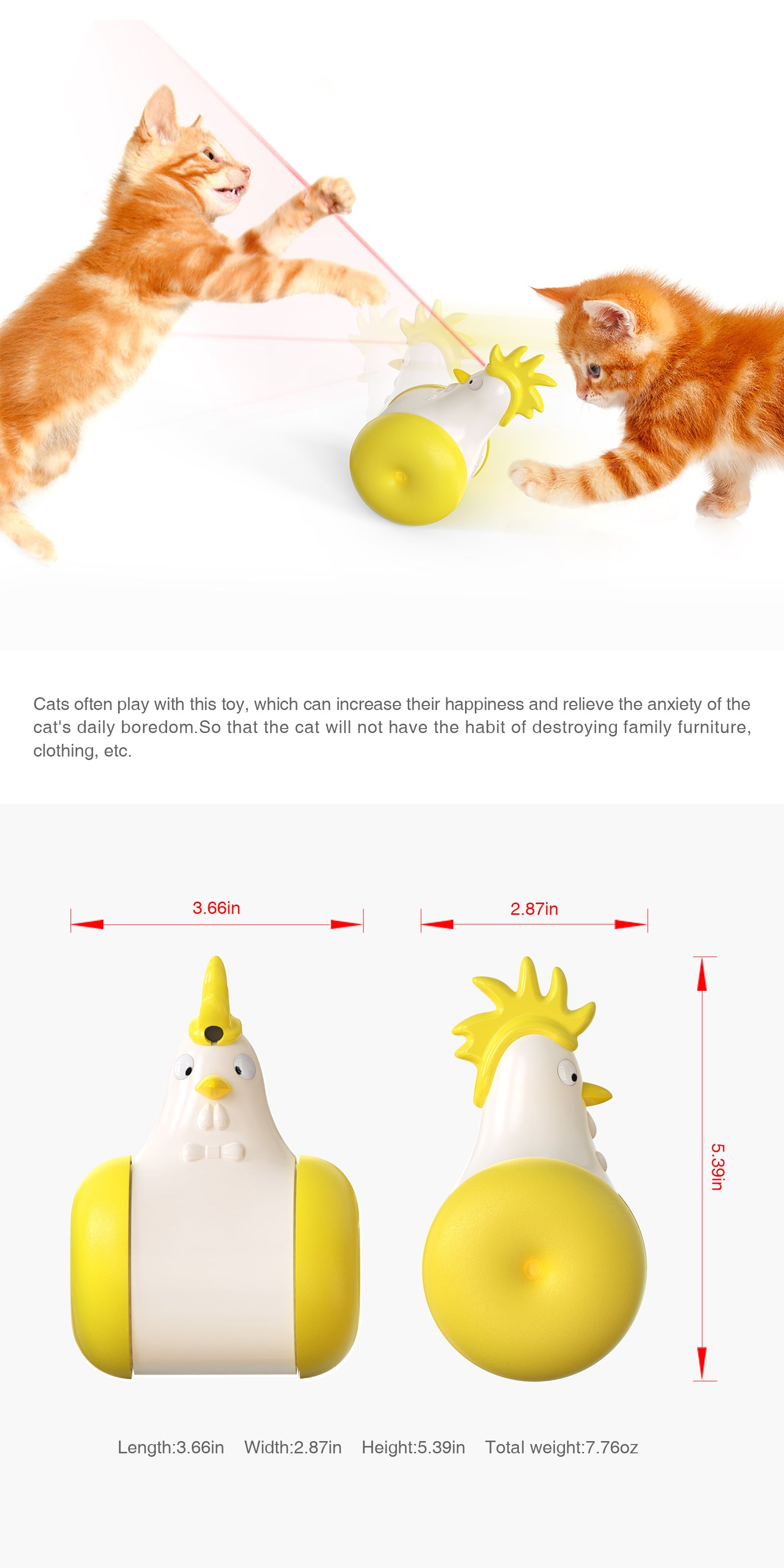Hot Sale Interactive Smart Automatic Electronic Laser Pointer Cat Toy