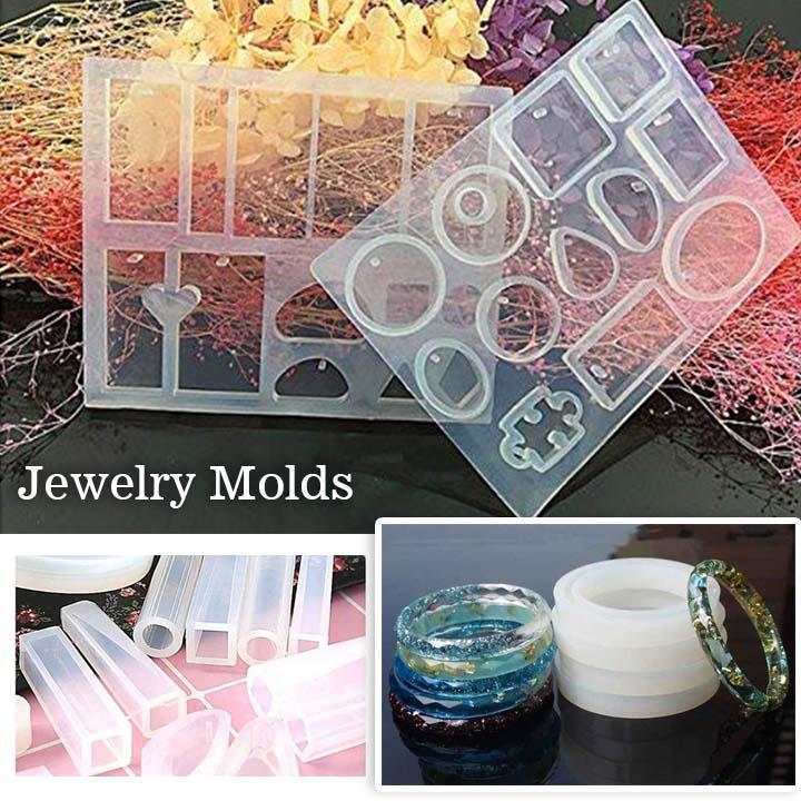 DIY Crystal Glue Jewelry Mold 83 Pcs Set
