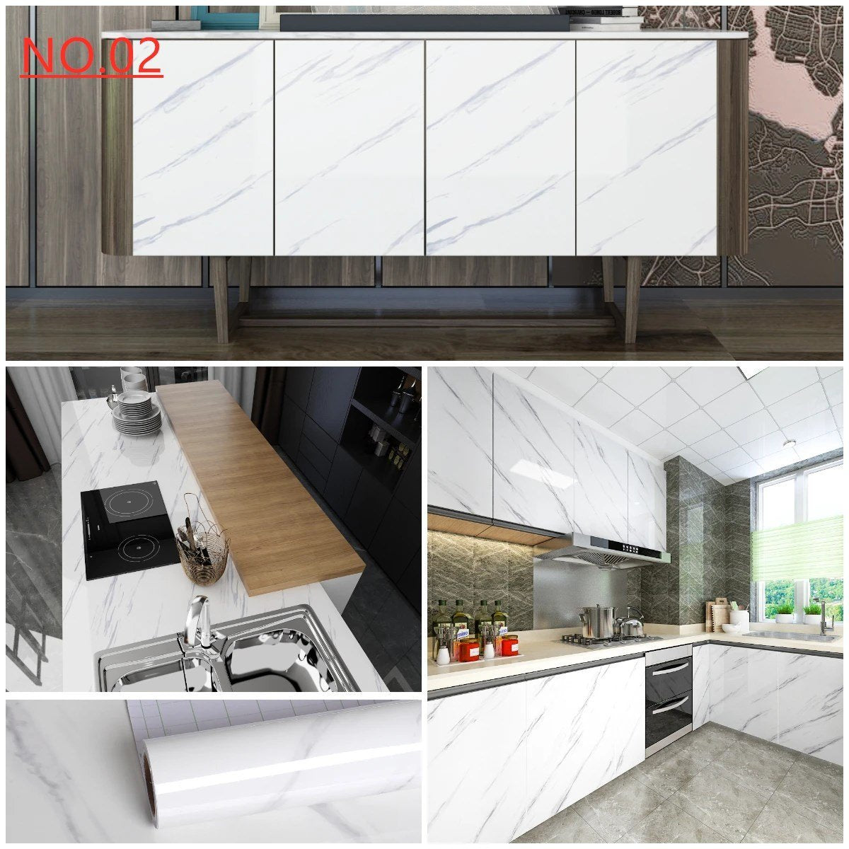 Waterproof Marble Wallpaper