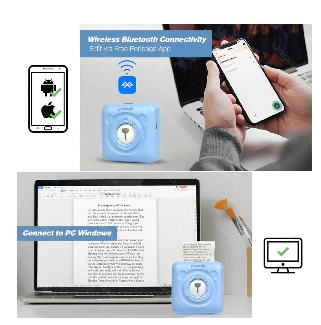 🔥Christmas Hot Sale🔥instantly Super Print Mini Printer