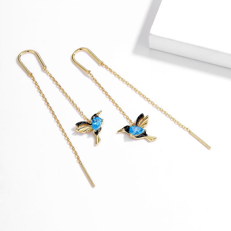 🔥Christmas Hot Sale🔥Ladies Elegant Hummingbird Rhinestone Stud Earrings