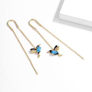 🔥Christmas Hot Sale🔥Ladies Elegant Hummingbird Rhinestone Stud Earrings
