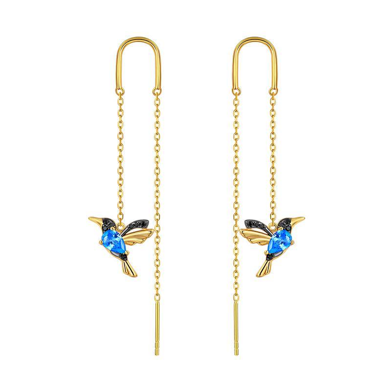 🔥Christmas Hot Sale🔥Ladies Elegant Hummingbird Rhinestone Stud Earrings