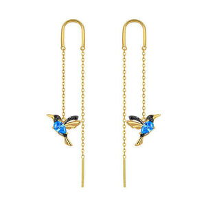 🔥Christmas Hot Sale🔥Ladies Elegant Hummingbird Rhinestone Stud Earrings