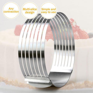 🔥Christmas Hot Sale🔥Adjustable Stainless Steel Cake Slicer