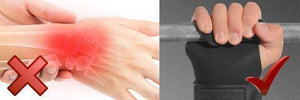 EASYLIFT™ WEIGHT LIFTING HOOKS GRIPS WITH WRIST WRAPS & STRAPS (PAIR)