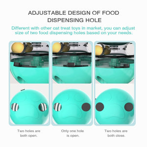 4 in 1 Cat Toy - Cat Feeder+Track Ball+Funny Cat Stick+Tumbler