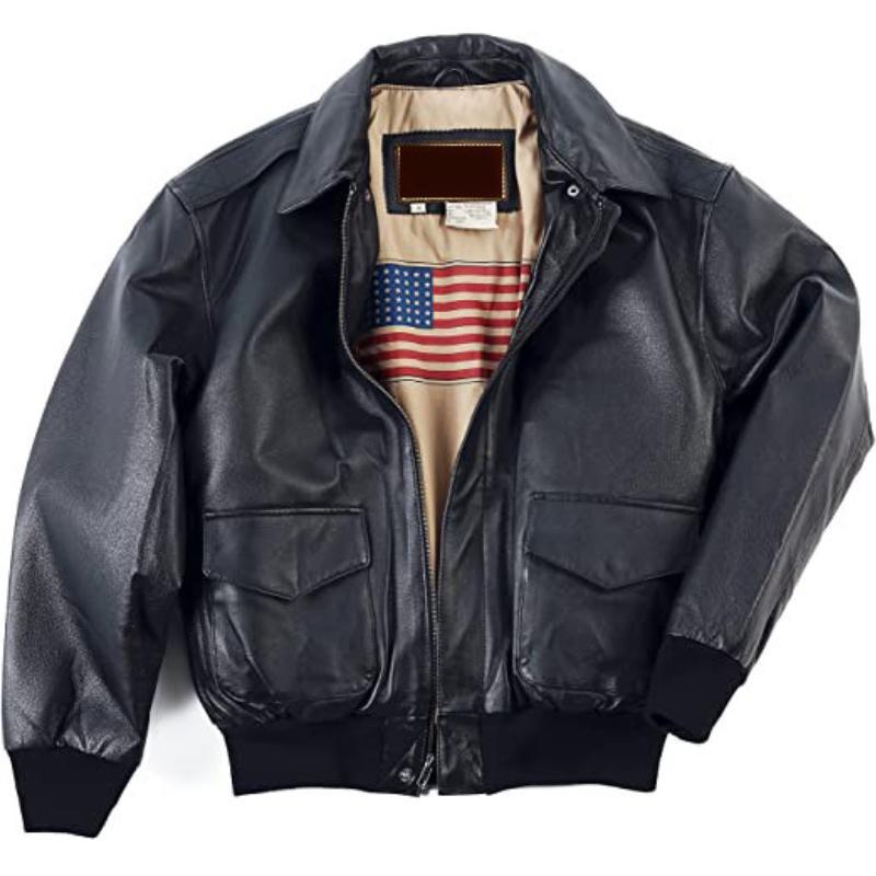 [Factory Outlet] 50% OFF Holiday Sale - Men's Air Force A-2 Leather Flight Bomber Jacket [FREE SHIPPING]