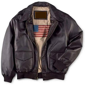 [Factory Outlet] 50% OFF Holiday Sale - Men's Air Force A-2 Leather Flight Bomber Jacket [FREE SHIPPING]