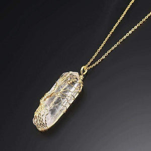 Tree of Life Crystal Stone Necklace