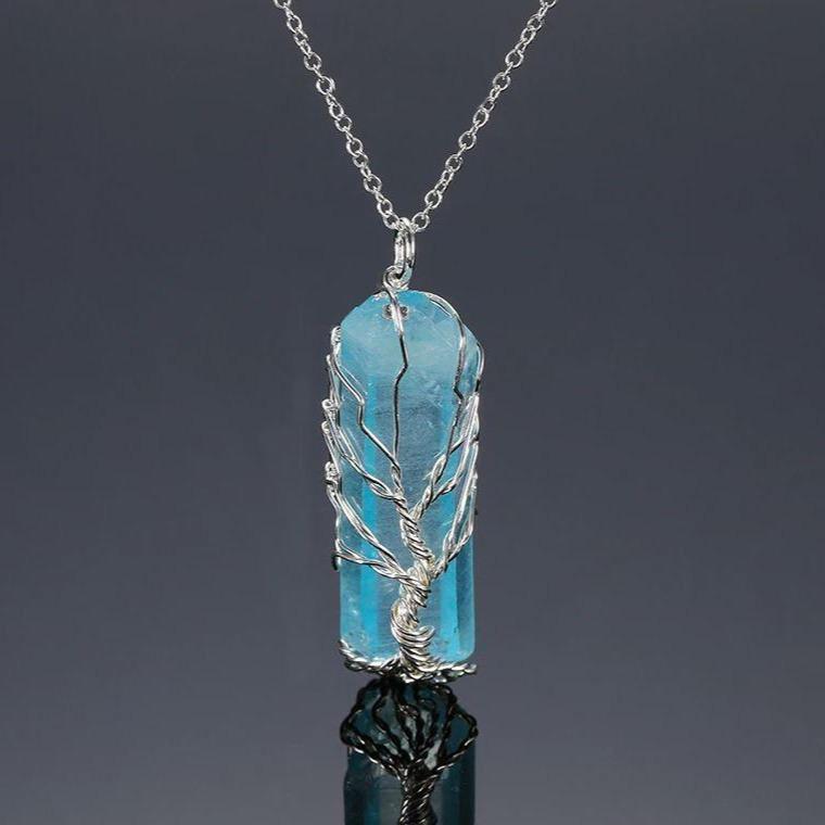 Tree of Life Crystal Stone Necklace