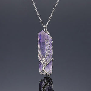 Tree of Life Crystal Stone Necklace