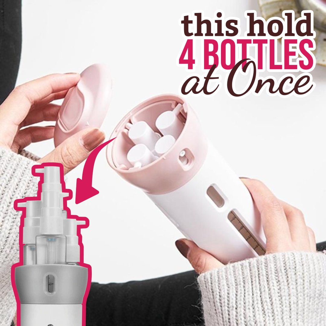 4-in-1 Lotion Shampoo Gel Travel Dispenser